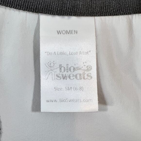 Bio Sweats Sauna Jacket Woman's SM (6-8) 1/2 Zip Long Sleeve w/ Kangaroo Pouch - Picture 2 of 13